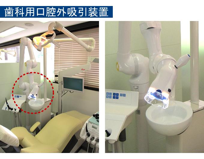 歯科用口腔外吸引装置(口腔外バキューム)の写真